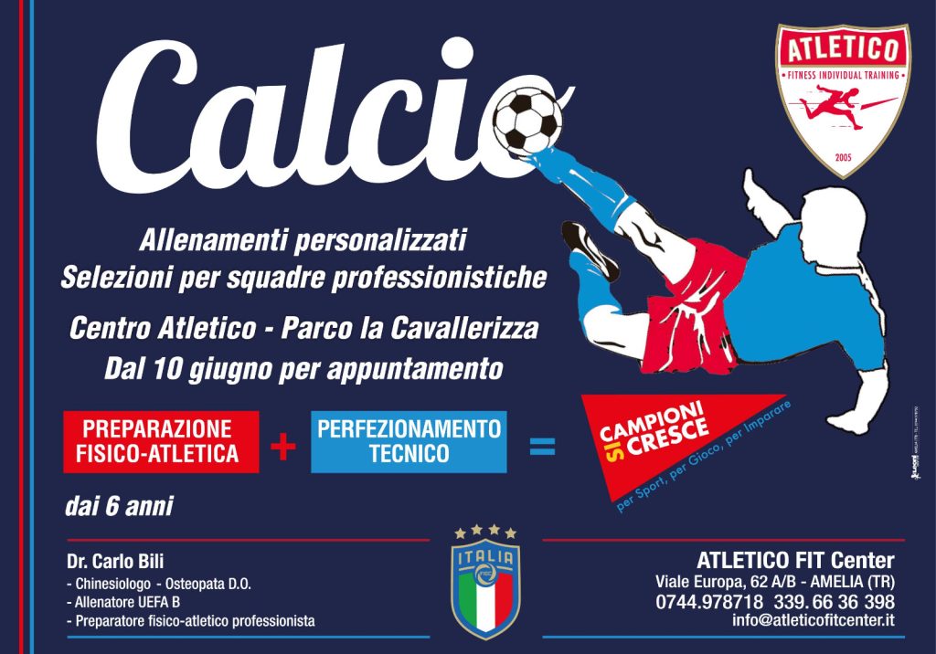 allenamenti personalizzati calcio uefa 2024 amelia terni dr. carlo bili