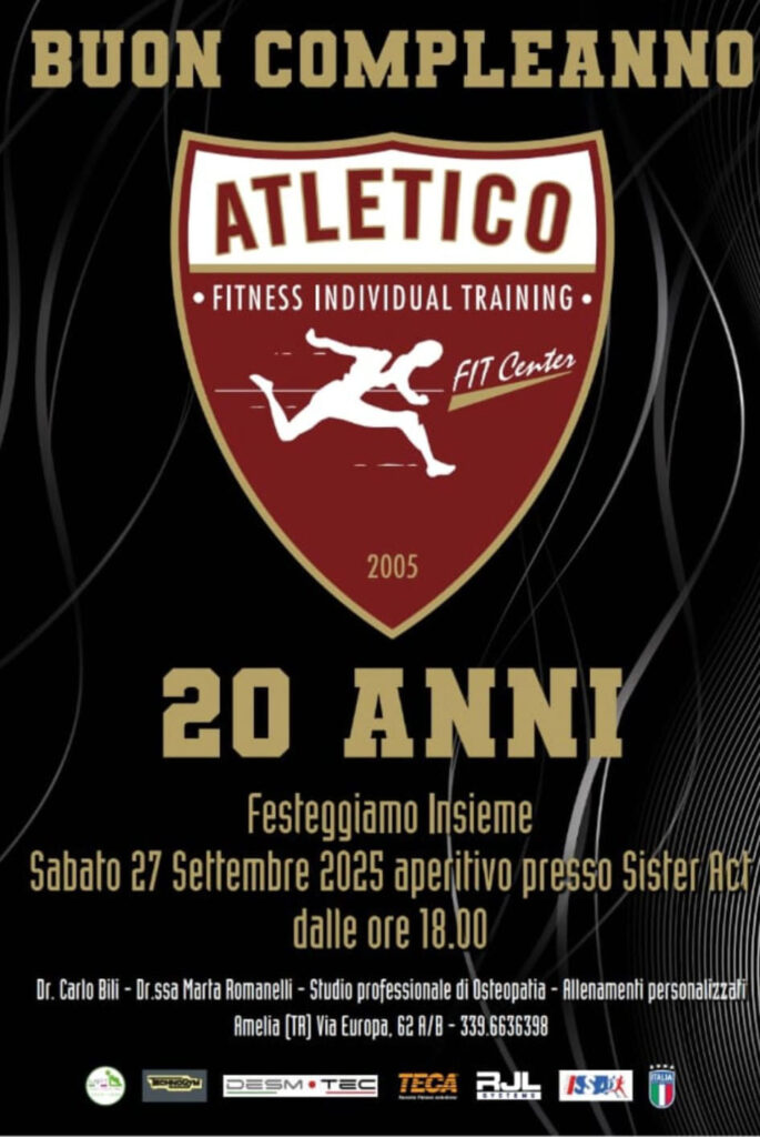 atletico fit center amelia, 20 anni di attività